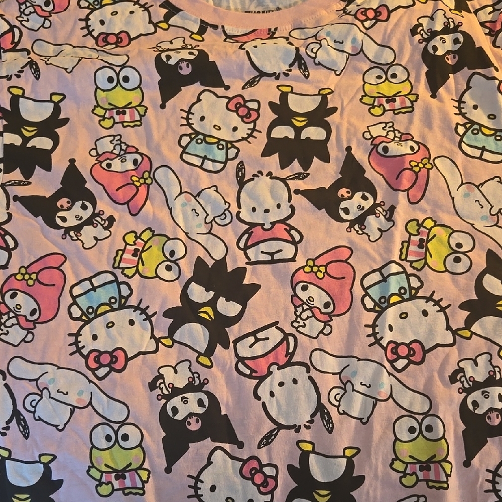 Cute Cartoon Character Pink T-Shirt